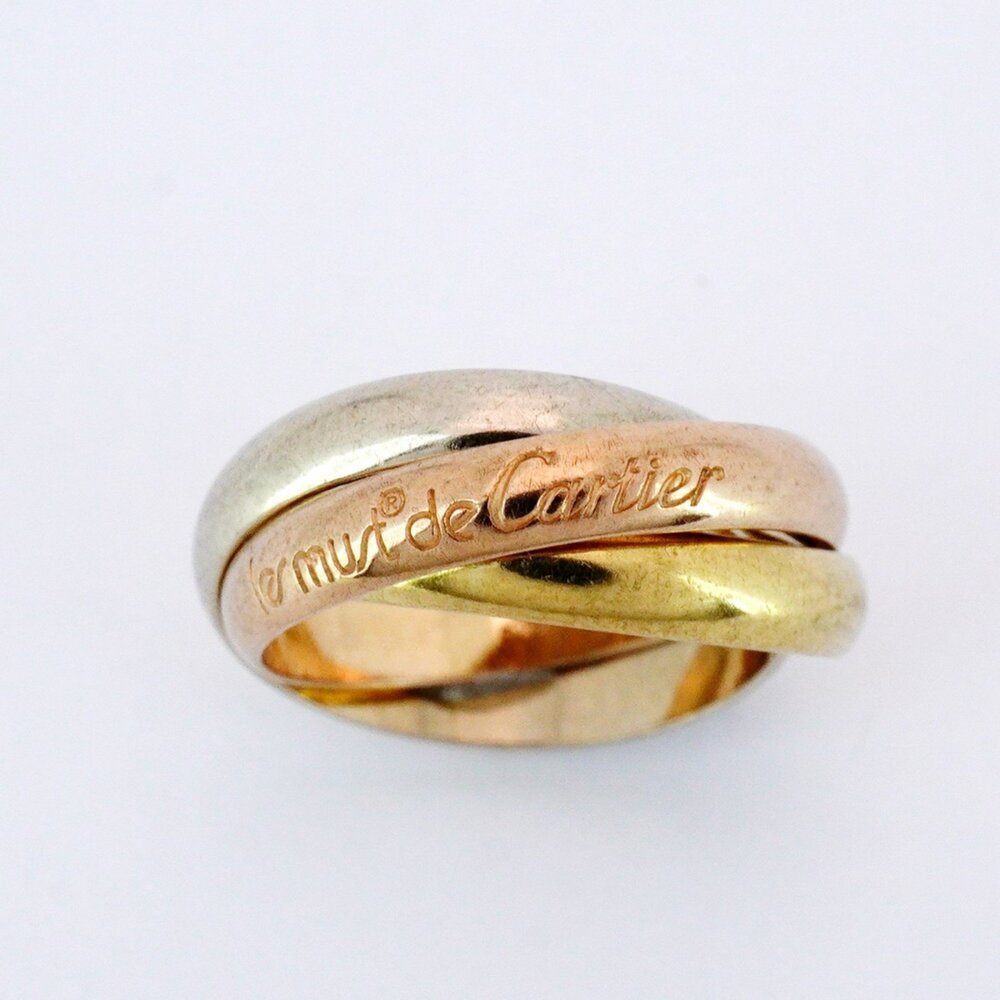 CARTIER 18k Gold Trinity Ring #54 - Picture 2 of 8